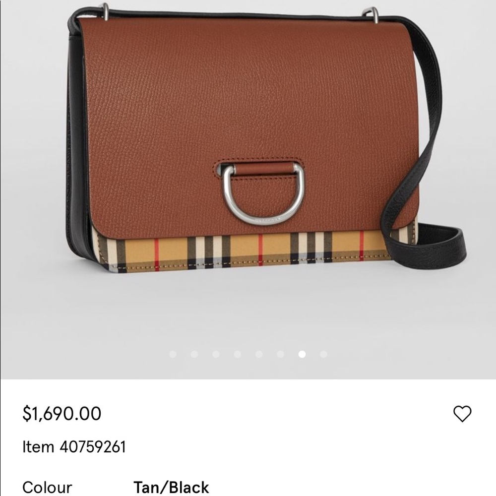 “SOLD “NWT Burberry Medium D Ring Crossbody Bag - Picture 6 of 8